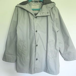Zara boys rubberized rain jacket with hood